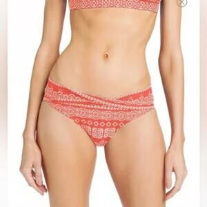 Robin Piccone Isla Bikini Bottoms in Terracotta Size Medium Boho